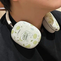 Compatible with AirPods Max Headset Case,Cute Cartoon Fruit Drinks Pattern Design Earphone Protective Cover For Airpod Max