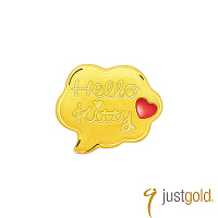 鎮金店Just Gold Kitty Bear-Hello 黃金單耳耳環
