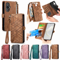Multi-Card Holder Phone Case For Huawei Mate 60 Pro Plus 50 Nova 11 Ultra 10 9 SE 10Z Y90 Y70 Y61 P60 P50 Magnetic Wallet Cover