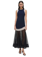 ชุด Midi เดรสผู้หญิง Zakaria สี Midnight Multi