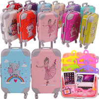 The Latest Doll Luggage For 11.8 Inch Barbie Clothes,18 Inch Girl,Born Baby 43 Cm,Nenuco,Our Generat