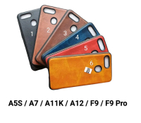 Soft Case Leather untuk Oppo A5S . A7 . A11K . A12 . F9 . PRO softcase softshell silikon cover casin