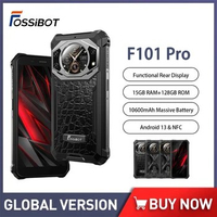 FOSSiBOT F101 PRO Rugged Phones 5.45" FHD+ 15GB+128GB Smartphone Android 13 Infrared Night Vision Camera 10600mAh Cell Phone NFC