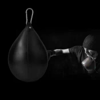 Pear Shape PU Leather Speed Ball Swivel Boxing Punch Bag Punching Training Speedball Boxing Punching Bag Equipment