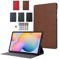 For Samsung Galaxy Tab S6 Lite Case 2022 2020 10.4 inch SM-P613/9/5/0 Tablet PU Leather Soft TPU Shell For Samsung Tab S6 Lite