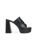 รองเท้าผู้หญิง แบบมีส้น RUNWAY 4" PLATFORM MULE SIGNET - สีดำ