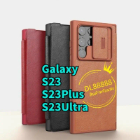 พร้อมส่งในเคสหนังฝาพับQIN PRO For Galaxy S23 / S23 Ultra / S23 Plus / S23Ultra / S23Plus Nillkin QIN