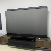 Global Version Formovie T1 4K Cinema Laser Projector + PET Crystal floor rising Projector Screen + Laser TV integrated cabinet