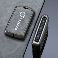 WorldAutoParts Volvo XC60 S90 S60 XC90 XC40 V60 V40 Key Cover Aluminium Alloy Leather Hide Kunci Ker
