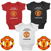 Manchester United FC Little Supporter ปรับแต่งได้ด้วยชื่อ Baby Romper