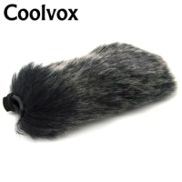 Coolvox Audio Artificial Fur Wind Shield MIC Windshield Windscreen Muff for Sony BOYA Interview Condenser Microphone 12.5cm