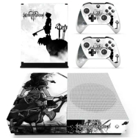 Kingdom Hearts Skin Sticker Decal Cover for Xbox One S Slim Console and 2 Controllers skins Vinyl