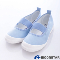 日本Moonstar機能童鞋 日本進口抗菌室內鞋 MS1951藍(中大童段)