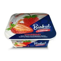 BIOKUL YOGHURT GREEK TOPPINGS STRAWBERRY 100 GR