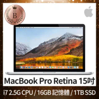 【Apple 蘋果】B 級福利品 MacBook Pro 15吋 i7 2.5G 處理器 16GB 記憶體 1TB SSD R9 M370X(2015)