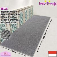 Tren-D-rugs Karpet polos permadani modern alas lantai sajadah sejadah masjid musolah roll lorong rua