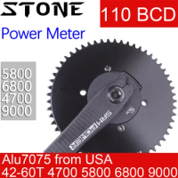 Stone Chainring 110BCD for SRM Power Meter PM7 Crankset 5800 6800 4700 9000 Round 42 44 46 48 58T 60 Road Bike 110 Bcd