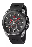 Alain Delon Alain Delon Men AD415-1332C Black Leather Watch