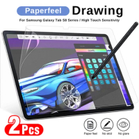 2Pcs Writing Film For Samsung Galaxy Tab S8 Ultra A7 Lite S7 Plus FE S6 Lite Removable Magnetic Attraction Screen Protector Film