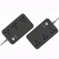 LDNIO SC3604 Power Strip 3 Universal Socket with 6 USB Output 3.4A Auto ID 2500W 2m UK Plug
