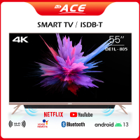 ACE 55 "4K Smart  TV DE1L(Android 11, Netflix, Youtube, Chromecast, BT, ISDB, REMOTE Voice Control)