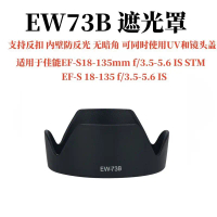Hood, Ew-73b, untuk Kamera Canon 800D, 60D, 850D, 750D, Lensa 18-135 STM, Termasuk Penutup 67