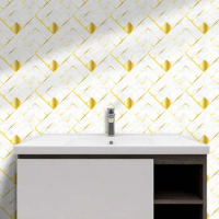 30x30x10 cm/20x20x10 Cm Self Adhesive PVC Tile Sticker Waterproof Wall Decals Home Decor 10pcs Bathroom Floor Wall Stickers