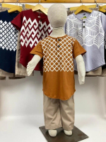 Set Kurta Sablon Premium Vol2 - Setelan Baju Muslim Anak Pineapple Kids Atasan Combed BEST SALE~