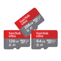 SanDisk Ultra A1 Microsd Memory Card 256GB 128GB 64GB 32GB 16GB microSDHC/SDXC UHS-I U3 V30 TF Card micro sd cartao de memoria
