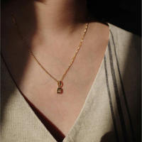 [ส่งฟรี] Charlotte Necklace with White Topaz