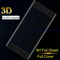 3D Tempered Glass Full Coverage Full Glued Soft Edge Screen Protector for SONY Xperia XZ1Compact