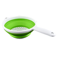 Kitchen Foldable Pasta Strainers Collapsible Colanders with Handles Space-Saver Foldable Space-Saver Drain Basket