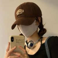 棒球帽女美式復古加大加深長帽檐鴨舌帽軟頂加寬帽檐大頭圍帽子潮
