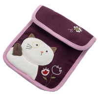 【KIRO 貓】Kiro貓 刺繡 袖珍包衛生紙/面紙/生理小物收納包(223002)