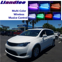LiandLee Car Glow Interior Floor Decorative Atmosphere Seats Accent Ambient Neon light For Chrysler Pacifica