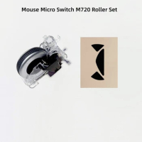Detachable Mouse Wheel Roller Set for Logitech M720 Wear-resistant Mouse Micro Switch（with Foot Patch）