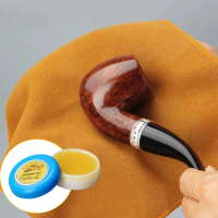 JIBILL tobacco pipe maintenance polishing wax, carnauba wax pipe maintenance special wax. Hand-applied wax paste. 10g
