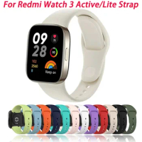 Silicone Loop For Xiaomi Redmi Watch 3 Active/Lite SmartWatch Wristbands Bracelet watchband correa Belt Replacement Accessories