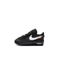 【NIKE 耐吉】Off-White x Nike Air Force 1 Low Cb Black TD 黑色 空軍一號 休閒鞋 小童鞋 BV0854-001