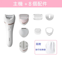 【Philips 飛利浦】Epilator Series 8000 乾濕兩用美體刀 BRE735(BRE735)