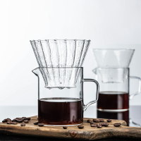 美式濾杯咖啡壺套裝手沖咖啡分享壺透明玻璃滴漏咖啡壺家用咖啡壺