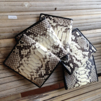 PROMO Dompet Kartu Kulit Ular Phyton 100% Asli ORIGINAL Kulit Piton / Python Untuk pria / Wanita Dom