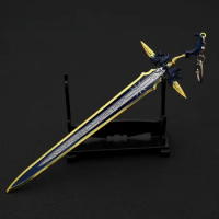 Imagine Game Weapon Cloud Strife Ultima Blade Sword 22cm Metal Game Peripheral Uncut Blade Weapon Model Gifts Toys for Boys