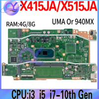 X415JA Mainboard For ASUS X515JA X515JP X515JF X515JAB X515 V5200JA X415JF Laptop Motherboard I3 I5 