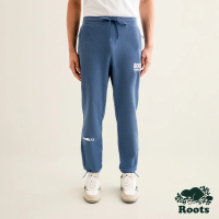 【Roots】Roots 男裝-摩登都市系列 雙面布長褲(藍紫色)
