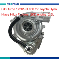 2KD diesel engine turbo kit CT9 turbo charger 17201-0L050 17201-30070 for Toyota Hiace Hilux Dyna Regiusace Fortuner 2.5L