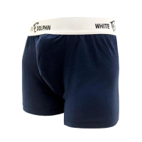 【WhiteDolphin 白多芬】男內褲 MIT長效抗菌超透氣平口內褲3件組(黑色3件組)