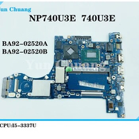 BA92-02520A For samsung NP740U3E laptop motherboard BA41-02235A i5-3337U CPU HD 8500M 1G GPU 0G/2G RAM HM77 DDR3