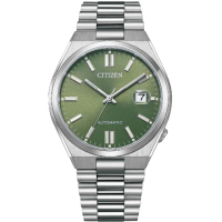 【CITIZEN 星辰】Mechanical PANTONE限定 時尚機械腕錶-綠40mm 618年中慶(NJ0158-89Z)