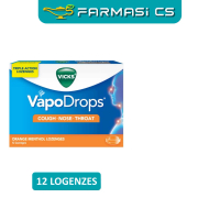 SPECIAL Vicks VapoDrops Orange Menthol 12 Lozenges EXP:11/2026 [ menthol throatcare portablepack Far